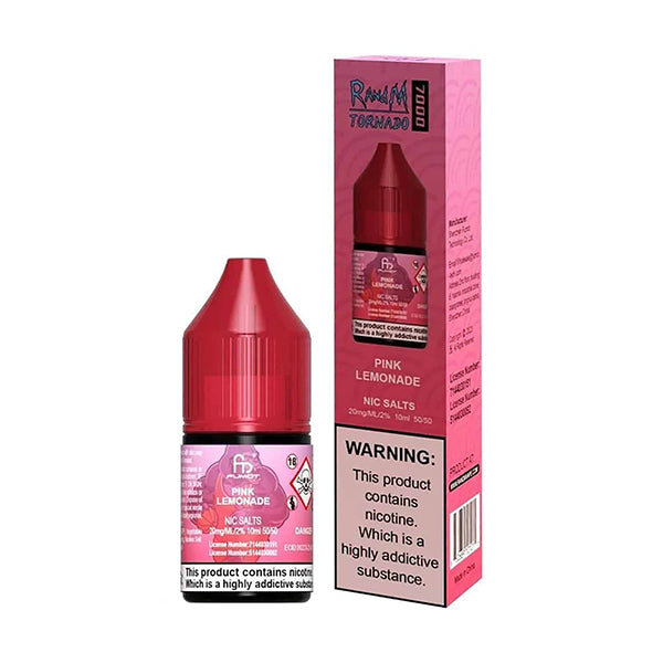 Pink Lemonade by RandM Tornado 7000 Nic Salts