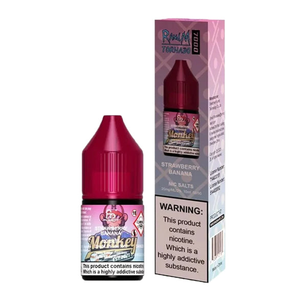 Strawberry Banana by RandM Tornado 7000 Nic Salts