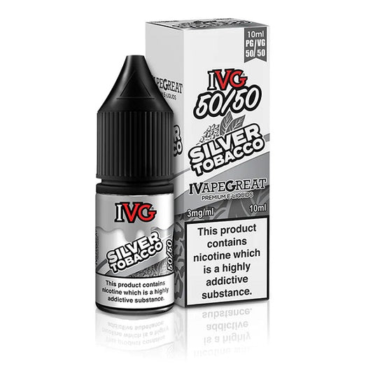 Silver Tobacco 50/50 by IVG - 10 Pack