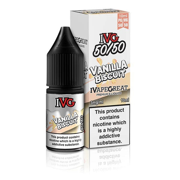 Vanilla Biscuit 50/50 by IVG - 10 Pack