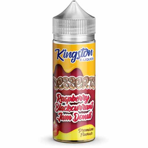 Raspberry Blackcurrant Jam Donut 100ml E-Liquid by Kingston