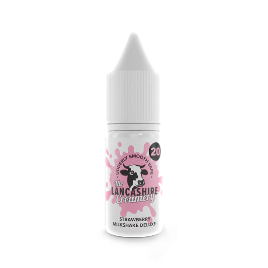 Strawberry Milkshake Deluxe by Lancashire Creamery - Nic Salt